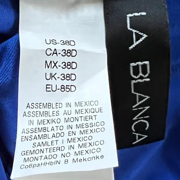 NEW! La Blanca Sapphire Halter Bikini Top - Picture 6 of 7